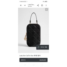 디올 레이디 까나쥬 핸드폰 홀더 가방